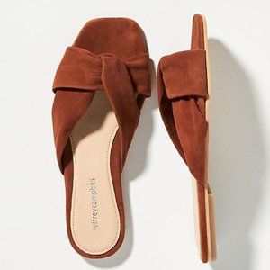 Jeffrey Campbell Square Toe Suede Sandal